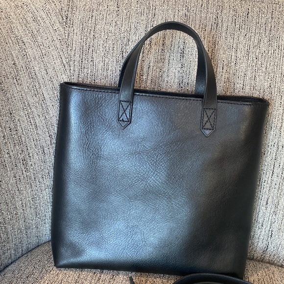 Madewell Zip Top Transport Tote True Black - Picture 2 of 16